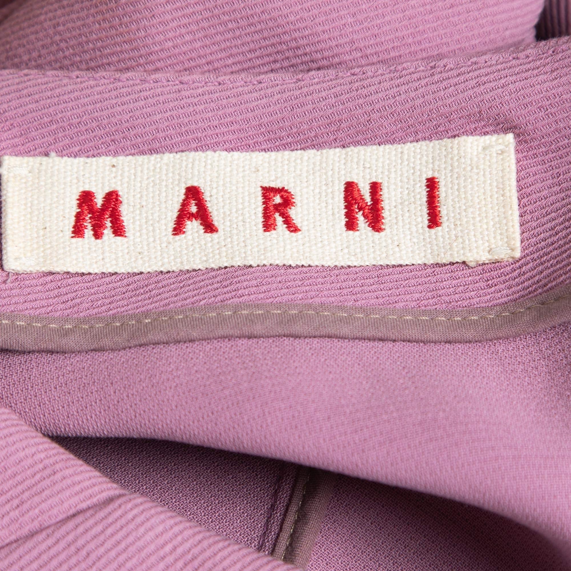 Marni Pink Cotton Mini Skirt M For Sale 1