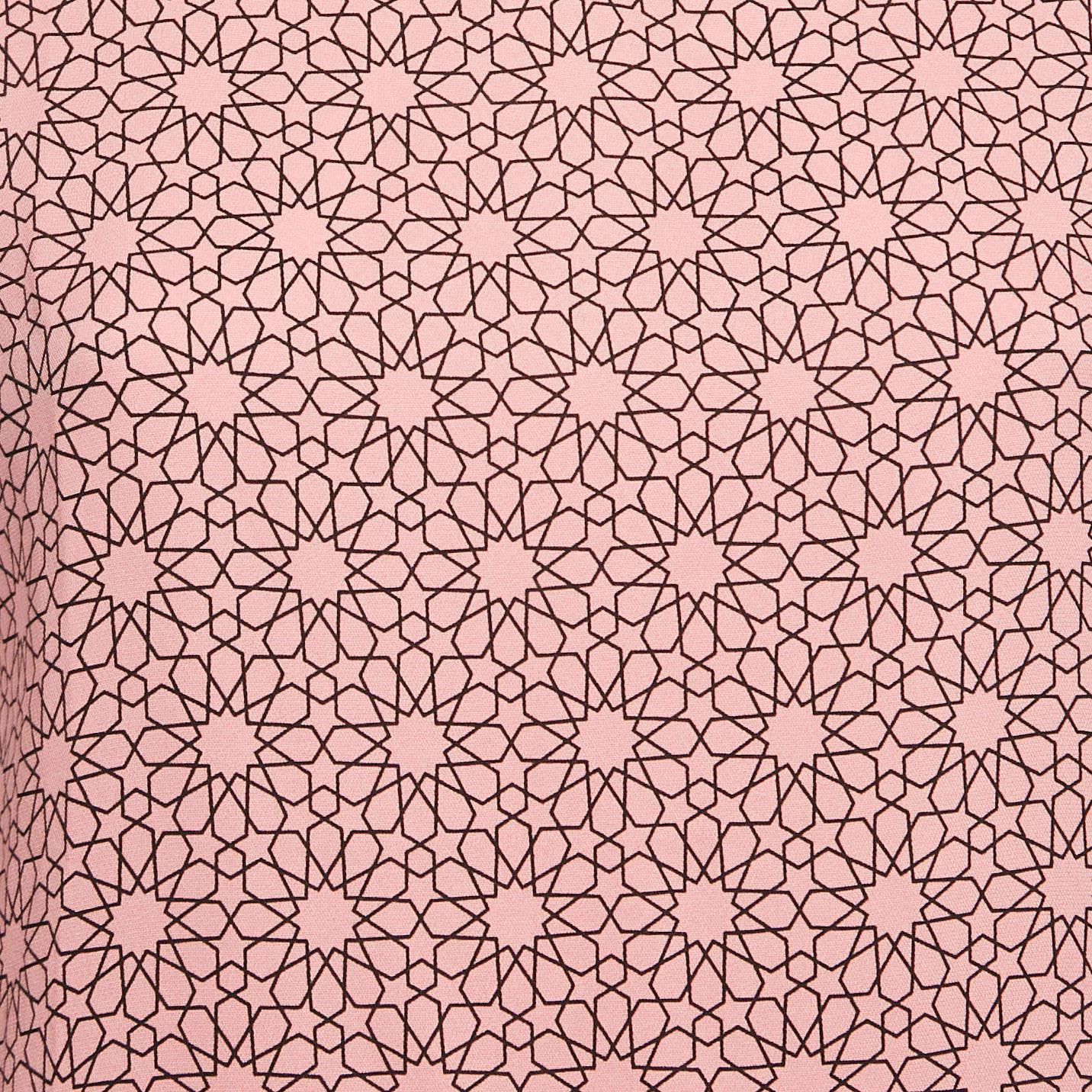 Beige Marni Pink Printed Crepe Sleeveless Top S For Sale