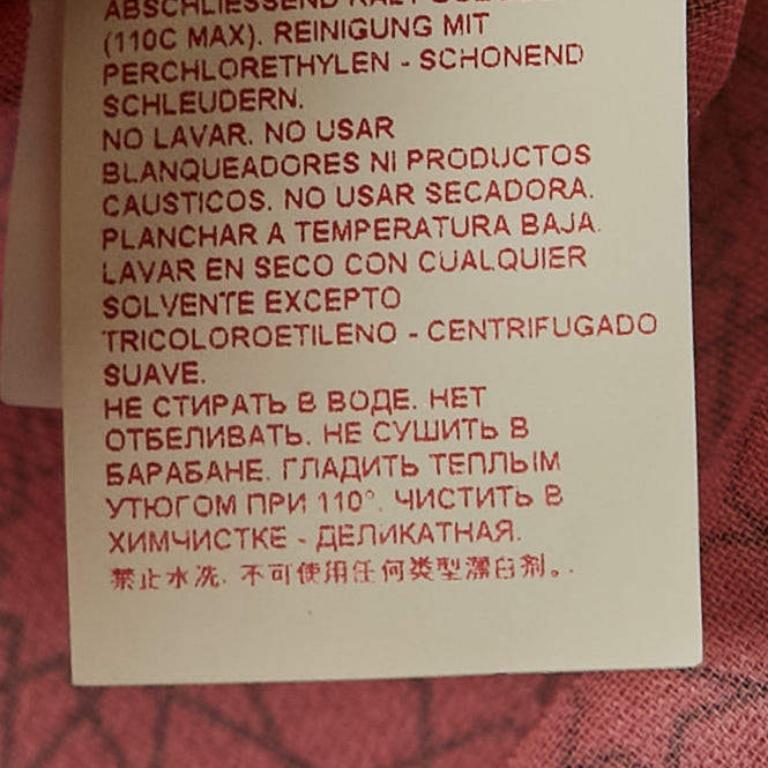 Marni Pink Printed Crepe Sleeveless Top S For Sale 2