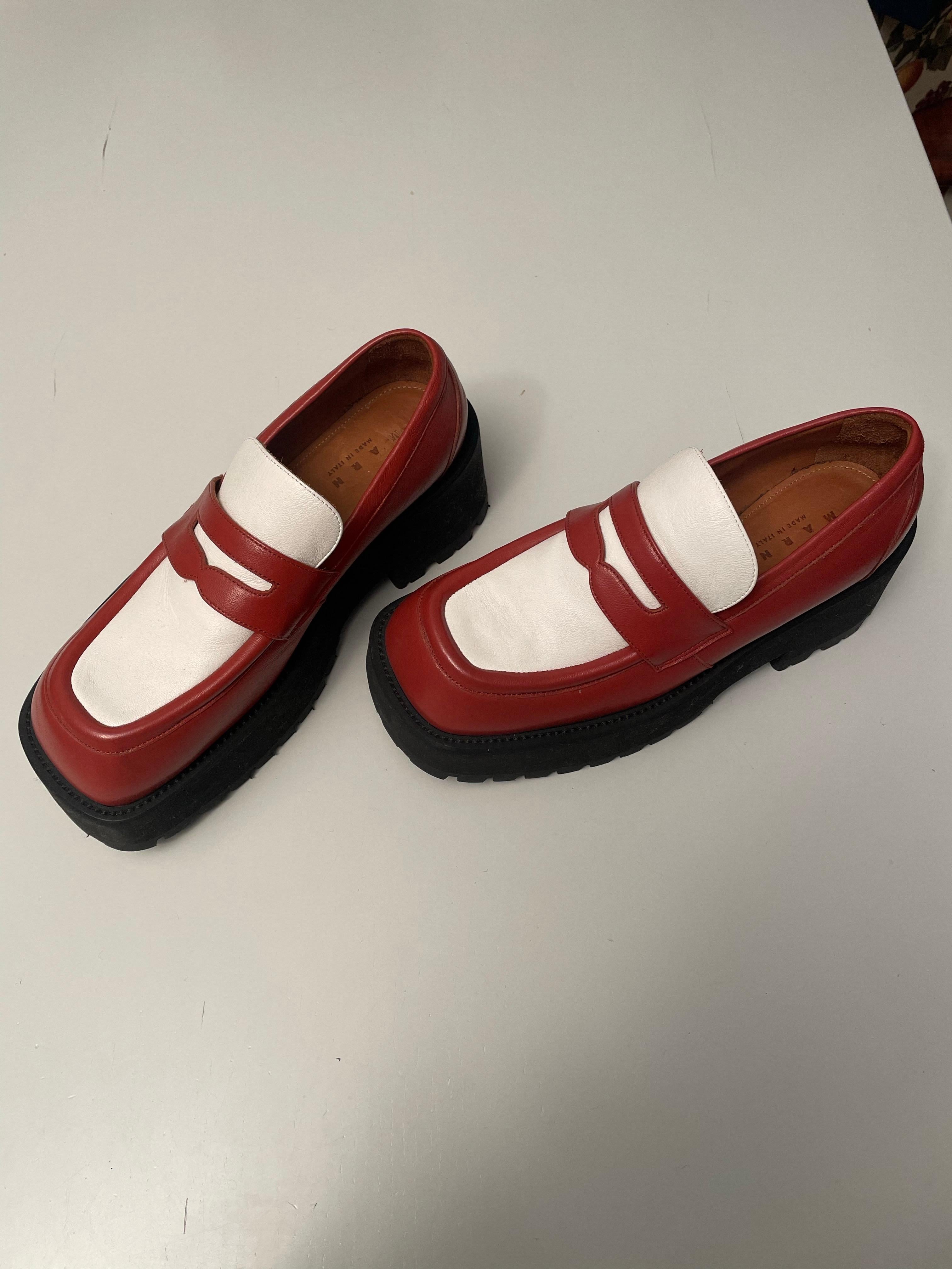 Marrone Mocassini con plateau di Marni in vendita