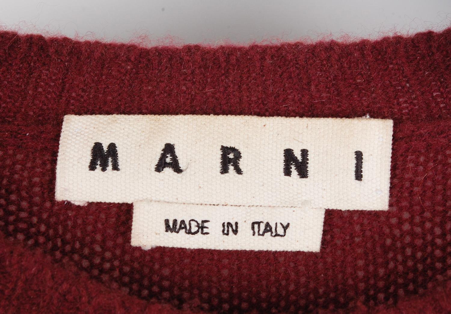 Marni Pullover Knitted Pure Cashmere Men Sweater Size 46IT(Medium) S036 For Sale 2