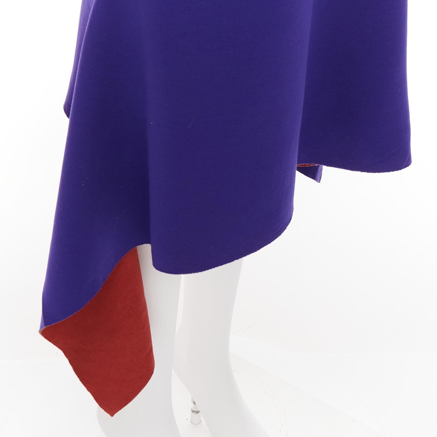 MARNI purple burgundy asymmetric hi low hem low waist knee skirt IT40 S
Reference: CELG/A00430
Brand: Marni
Material: Viscose
Color: Purple, Burgundy
Pattern: Solid
Closure: Zip
Lining: Burgundy Viscose
Made in: Italy

CONDITION:
Condition: