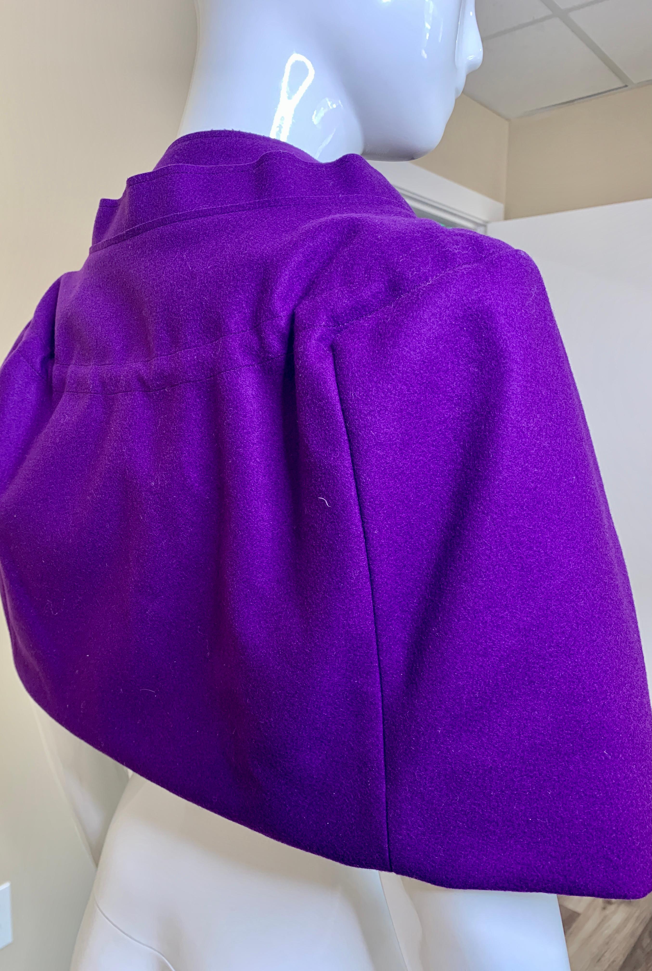 Women's or Men's Marni Purple Cape Size 40 NWT  For Sale