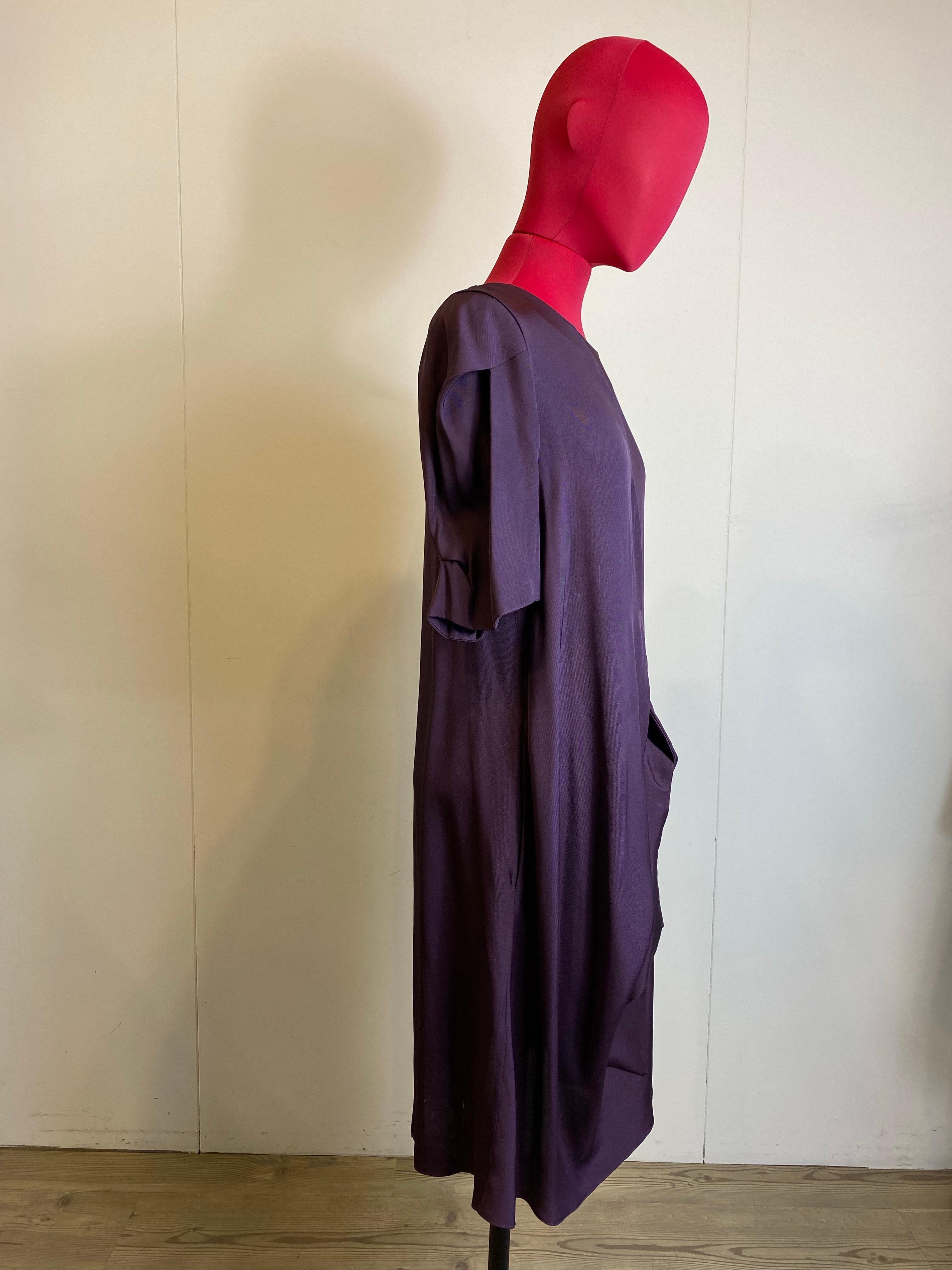 Black Marni purple Demi Day Dress For Sale