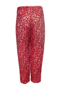 Marni, Red and silver pantalon