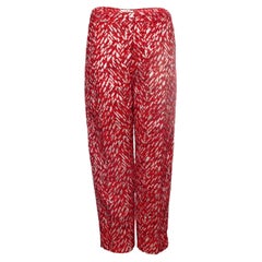 Marni, Red and silver pantalon
