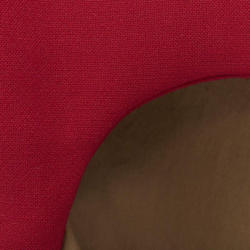 MARNI gonna midi in lana rossa con fodera in seta marrone e orlo curvo IT40 S in vendita 4