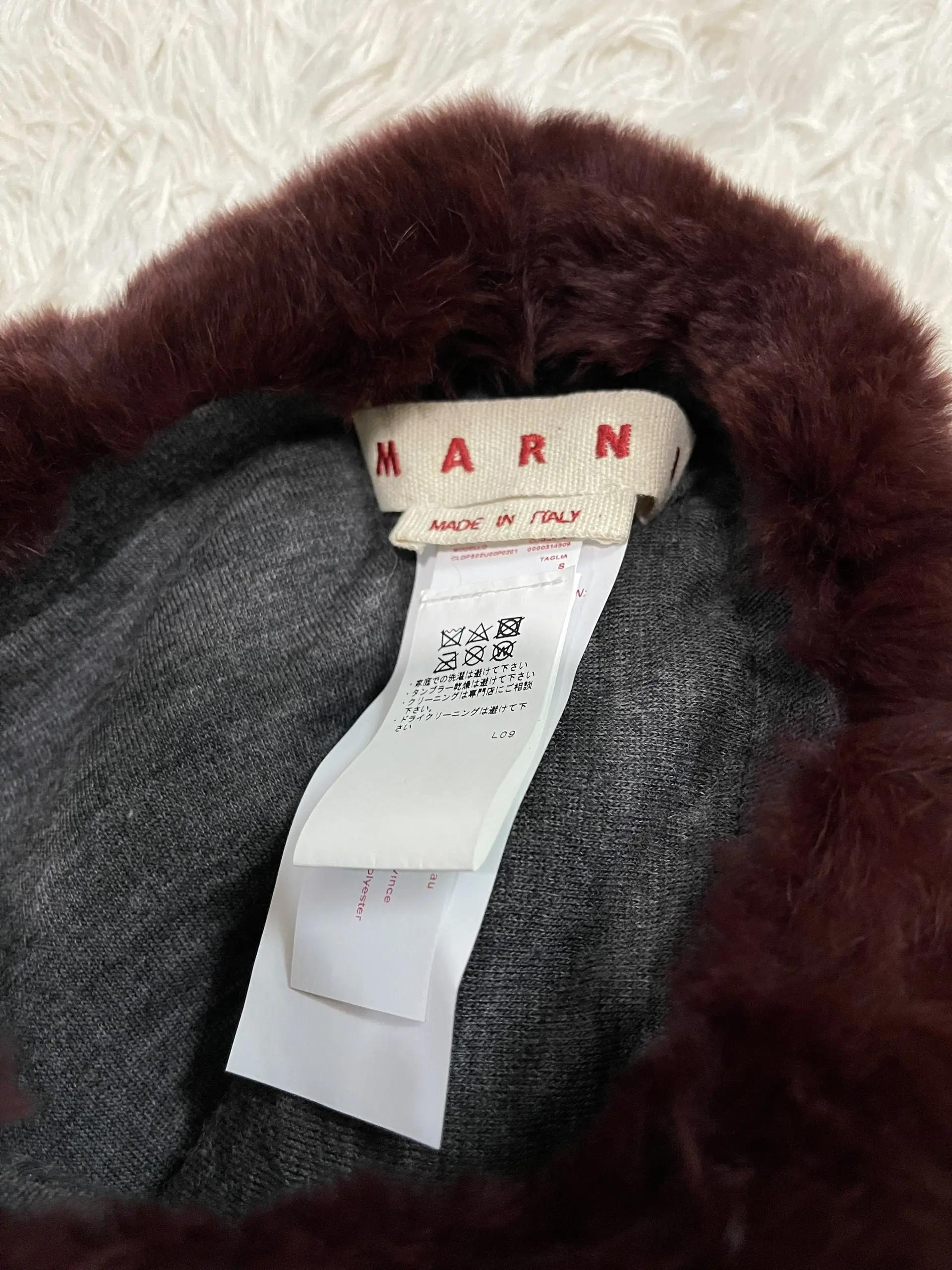 Marni Rex Rabbit Fur Hat For Sale 3