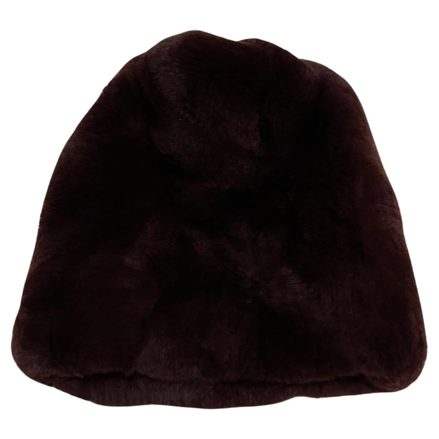 Marni Rex Rabbit Fur Hat For Sale