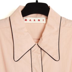 Marni Robe 2 tons FR38 Abito in popeline di cotone bicolore Gonna a pieghe UK10 US8