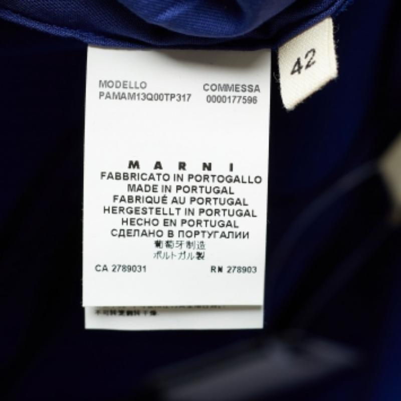 A more comfortable alternative to jeans or pants, leggings are a closet must-have. This Marni design is made from stretch knit fabric and cut to offer a great fit. The pair features a clean design in hues of royal blue and black with zippers in