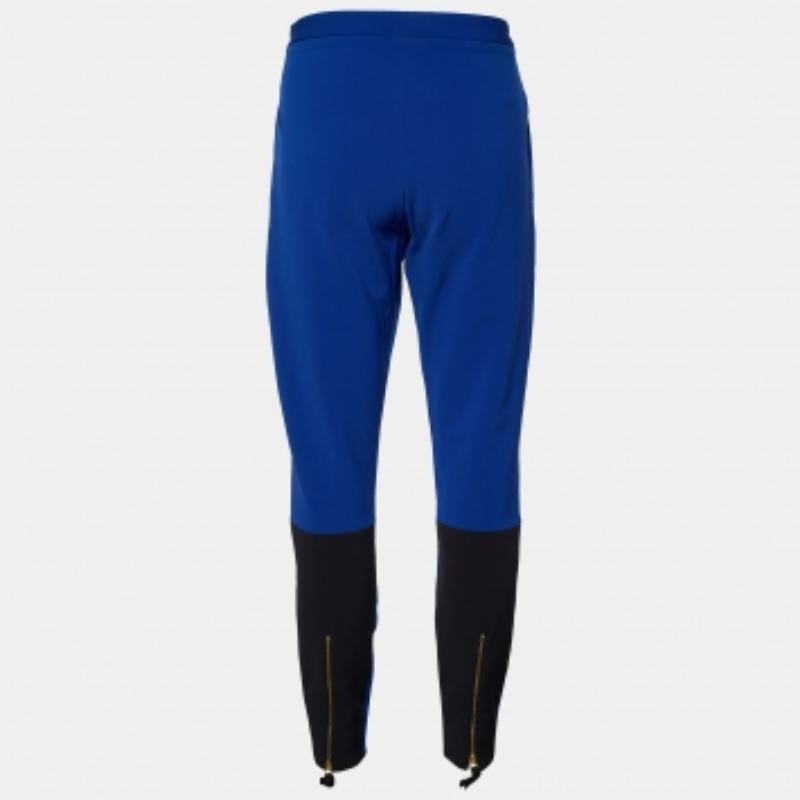 Women's Marni Royal Blue Stretch Knit Zip Detail Leggings M For Sale