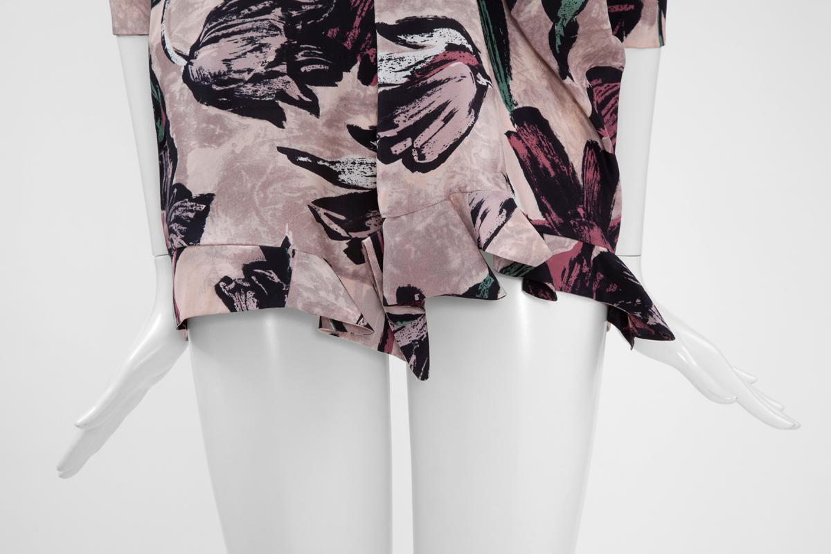 Women's Marni Runway Printed Silk Shirt Blouse, Spring-Summer 2009 For Sale