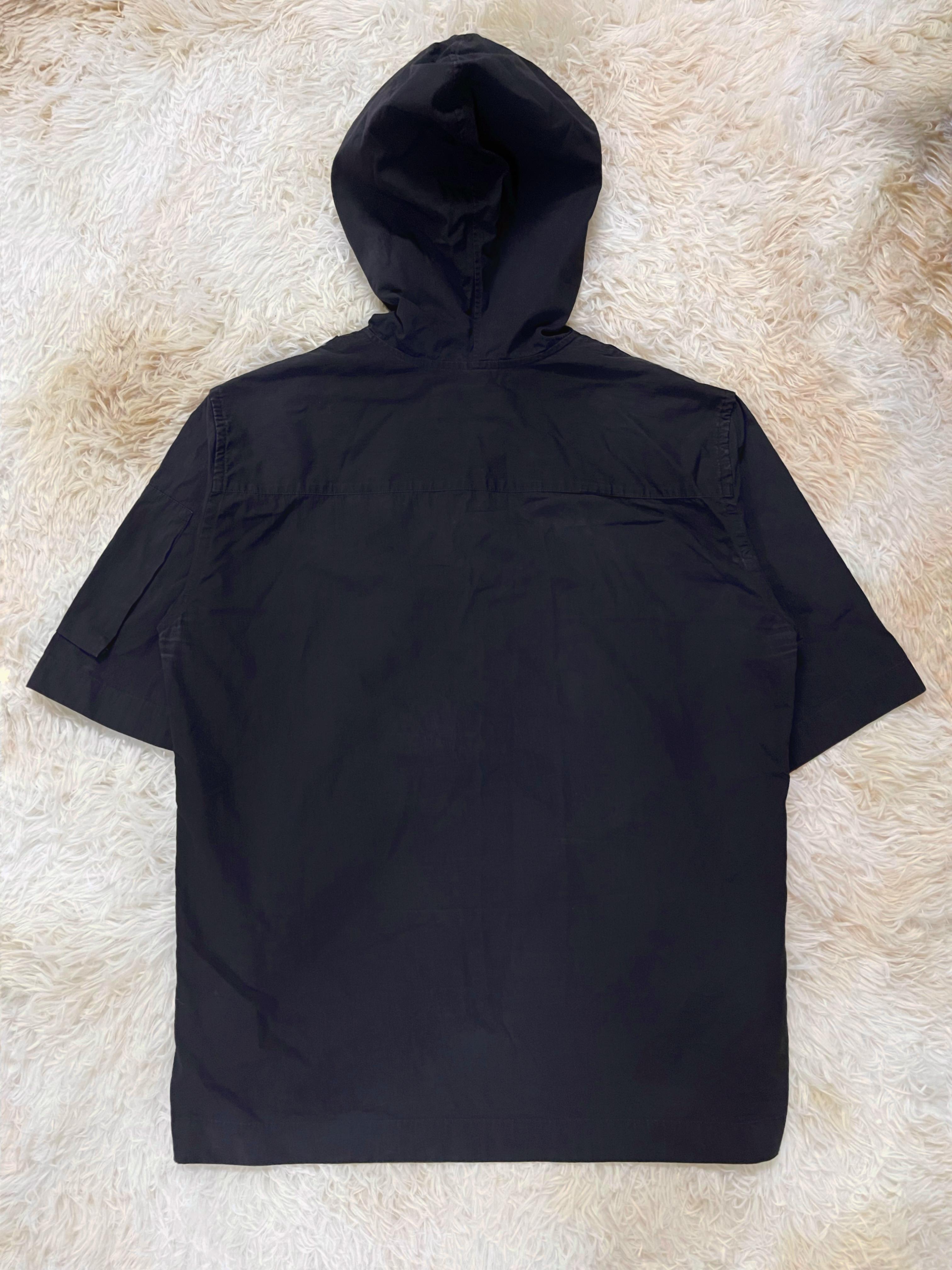 Black Marni S/S2014 Hooded Nylon Shirt