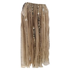 Vintage Marni see through sequins long skirt