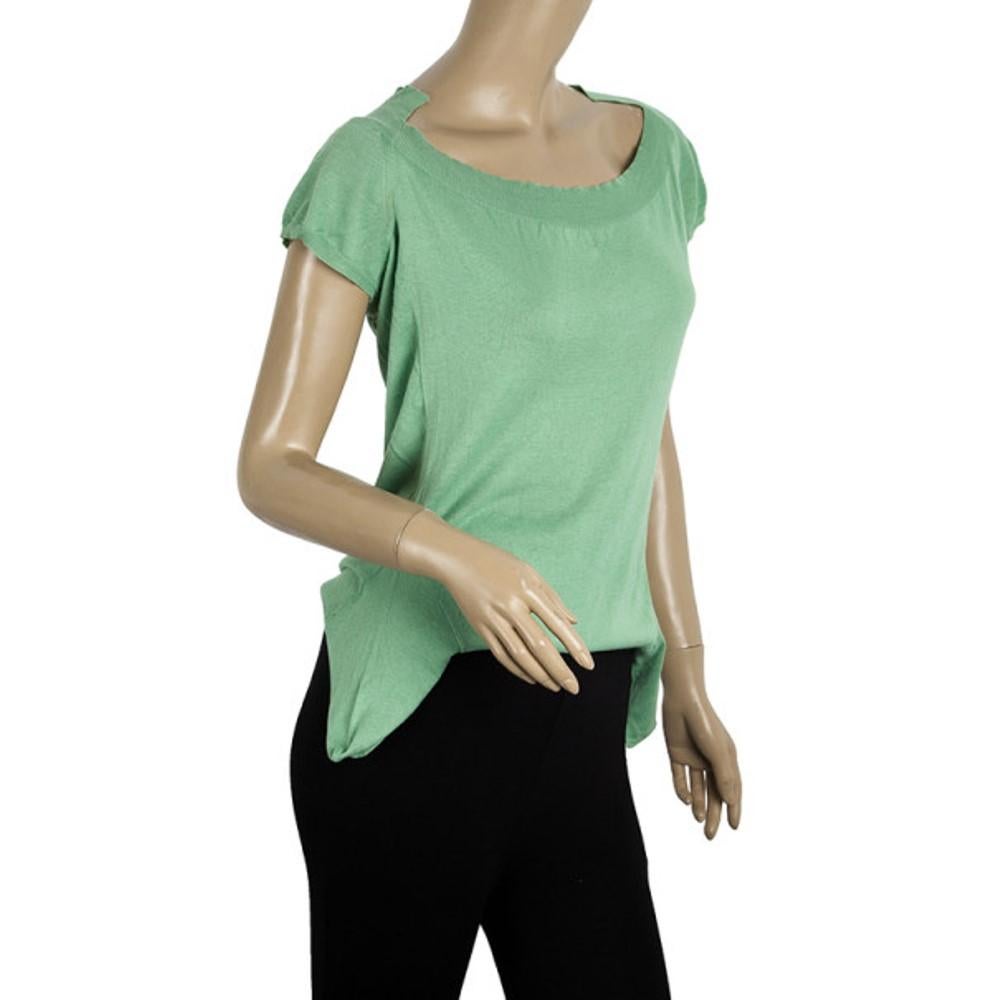 Green Marni Short Sleeve Knit Top XS