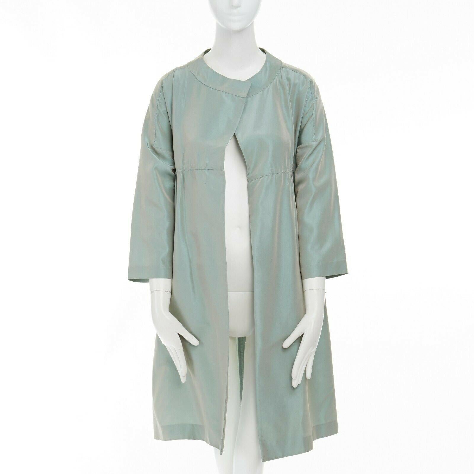 Louis Vuitton Flap Pocket Hooded Wrap Coat, Navy, 38