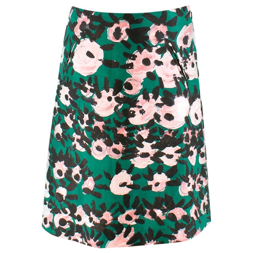 Marni Silk Blend Printed Skirt - Size US4
