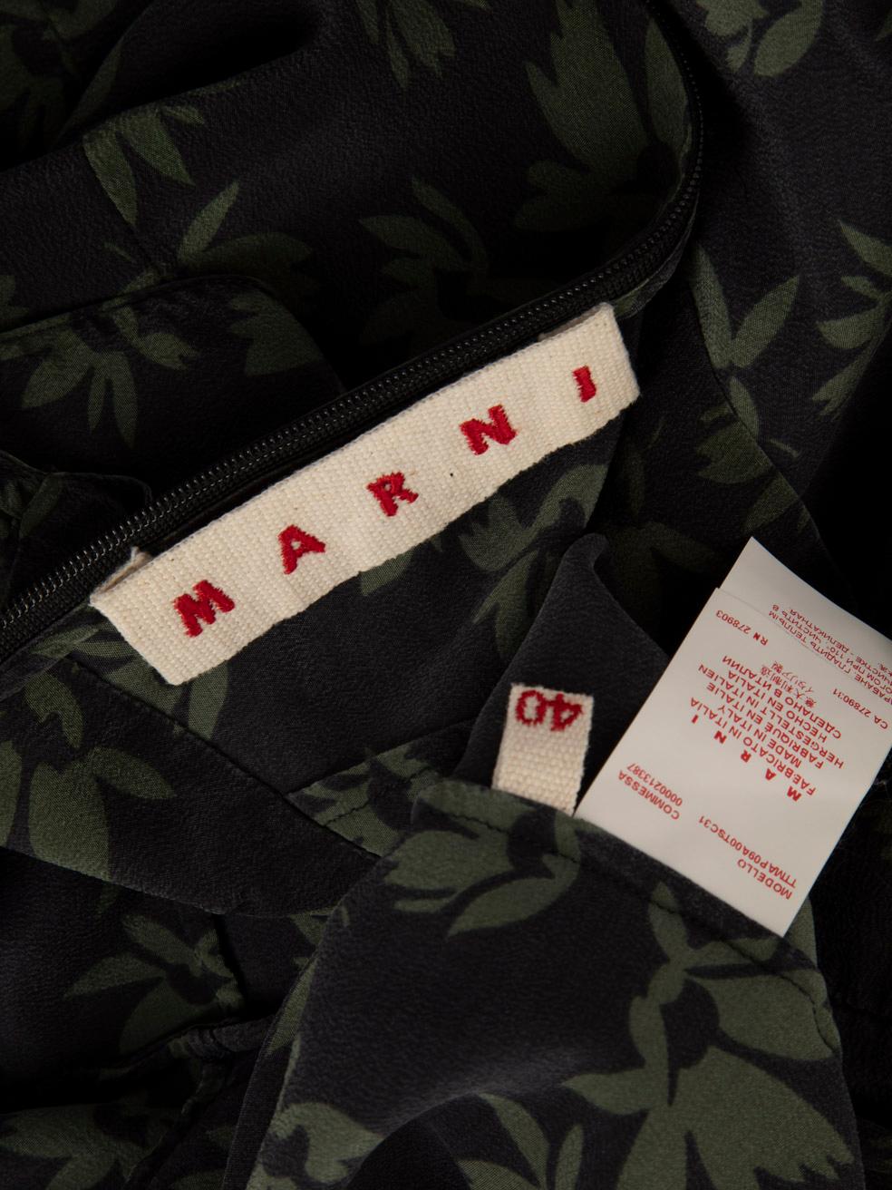 Marni Silk Floral Pattern Tank Top Size S For Sale 2