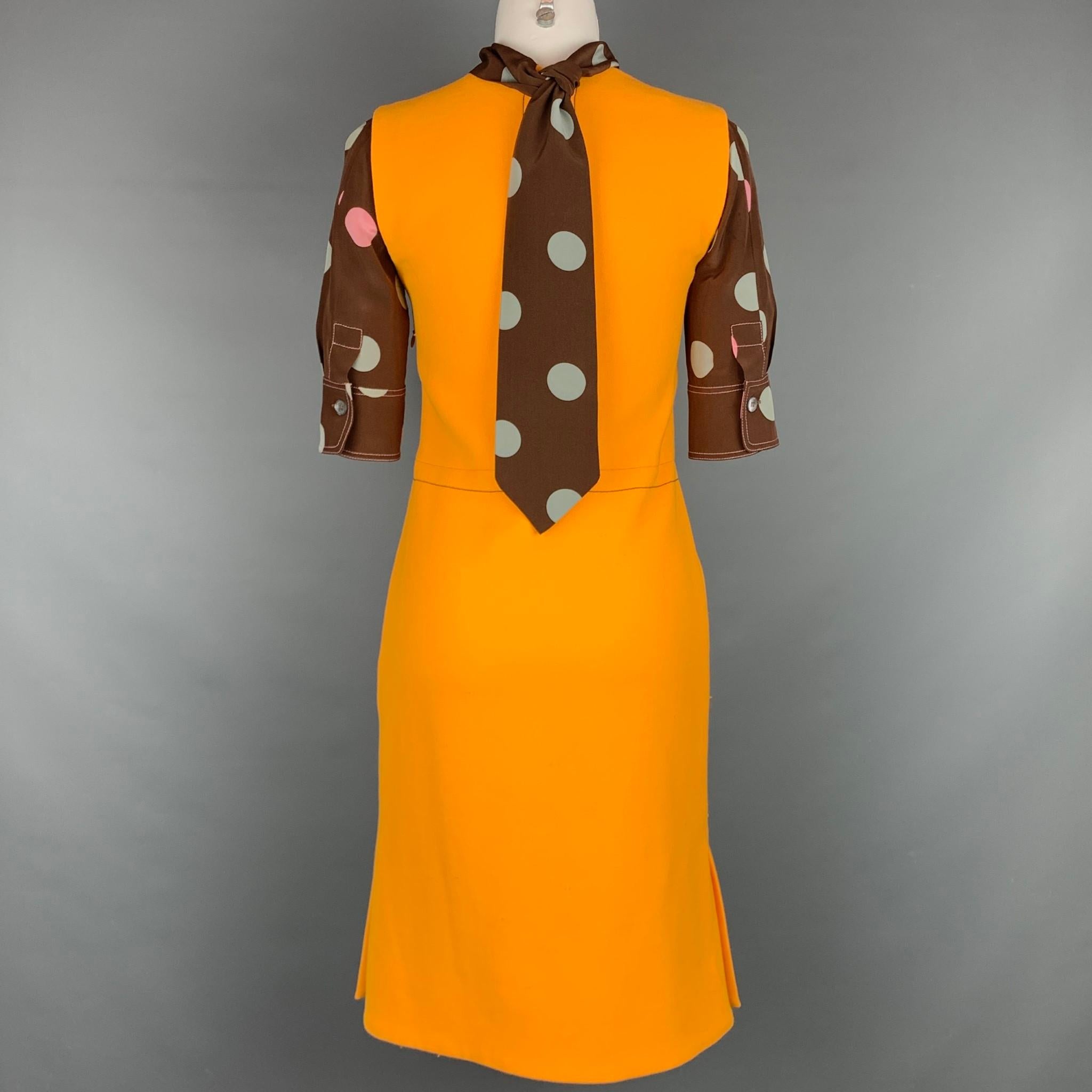 marni orange dress