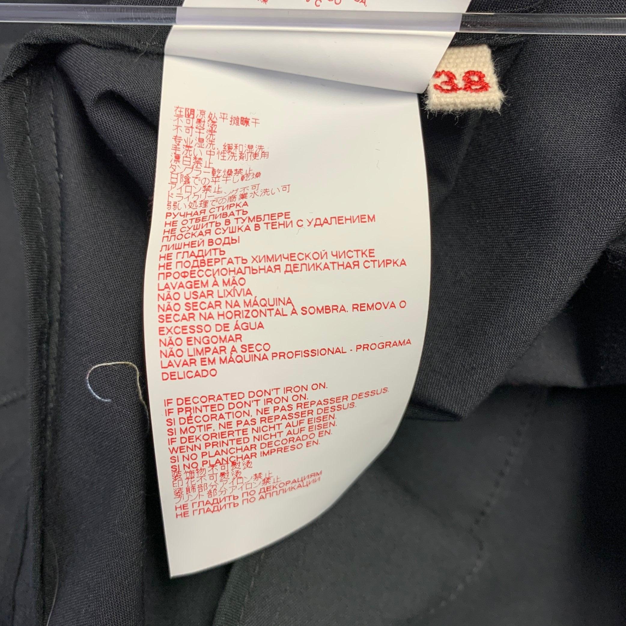 MARNI Size 2 Black Polyester Blend Zip Up Jacket Blazer For Sale 4