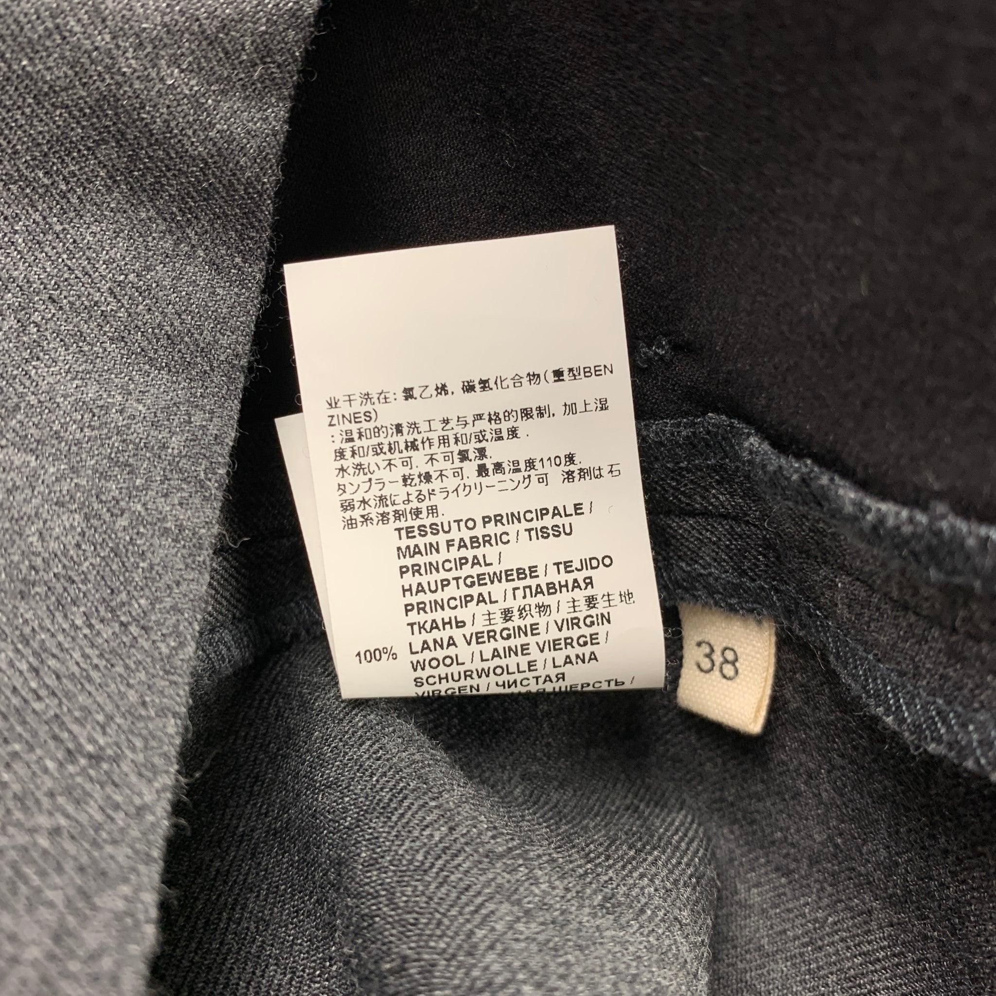 MARNI Größe 2 Grau Schurwolle Gekürzte Freizeithosen im Zustand „Gut“ im Angebot in San Francisco, CA
