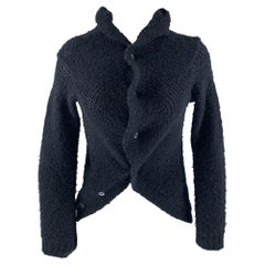 MARNI Asymmetrische Strickjacke in Größe 2 Navy