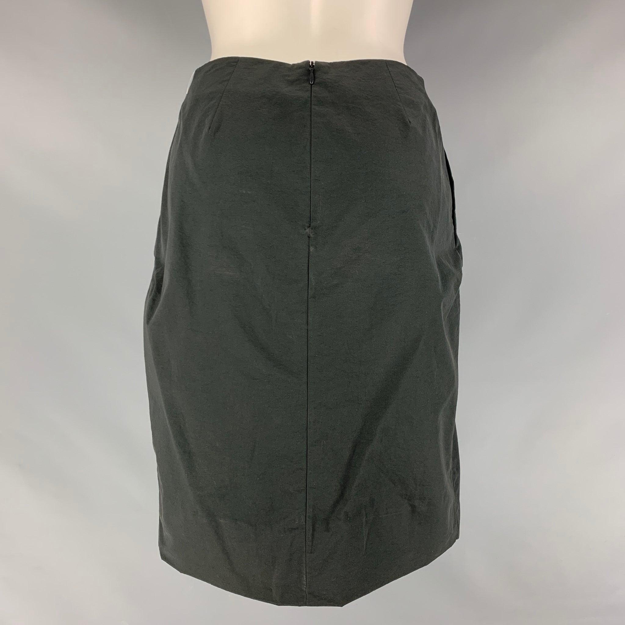 Grigio MARNI Gonna a matita in cotone e nylon astratto taglia 2 ardesia in vendita