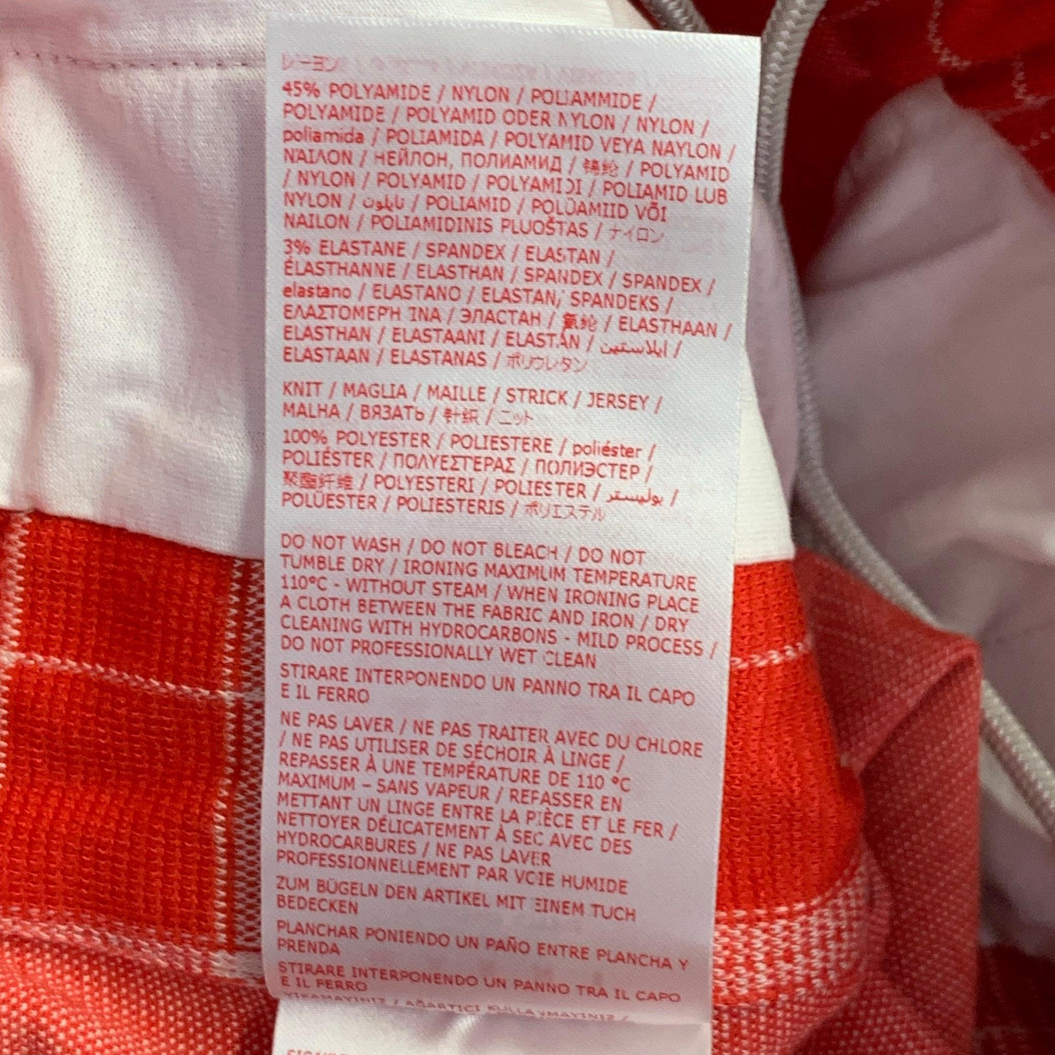 MARNI Größe 34 rot weiß kariert Viskosemischung Kordelzug Freizeithosen im Angebot 2