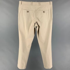 MARNI Size 34 Stone Cotton Button Fly Casual Pants