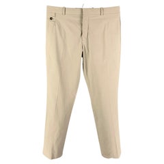 MARNI Size 34 Stone Cotton Button Fly Casual Pants