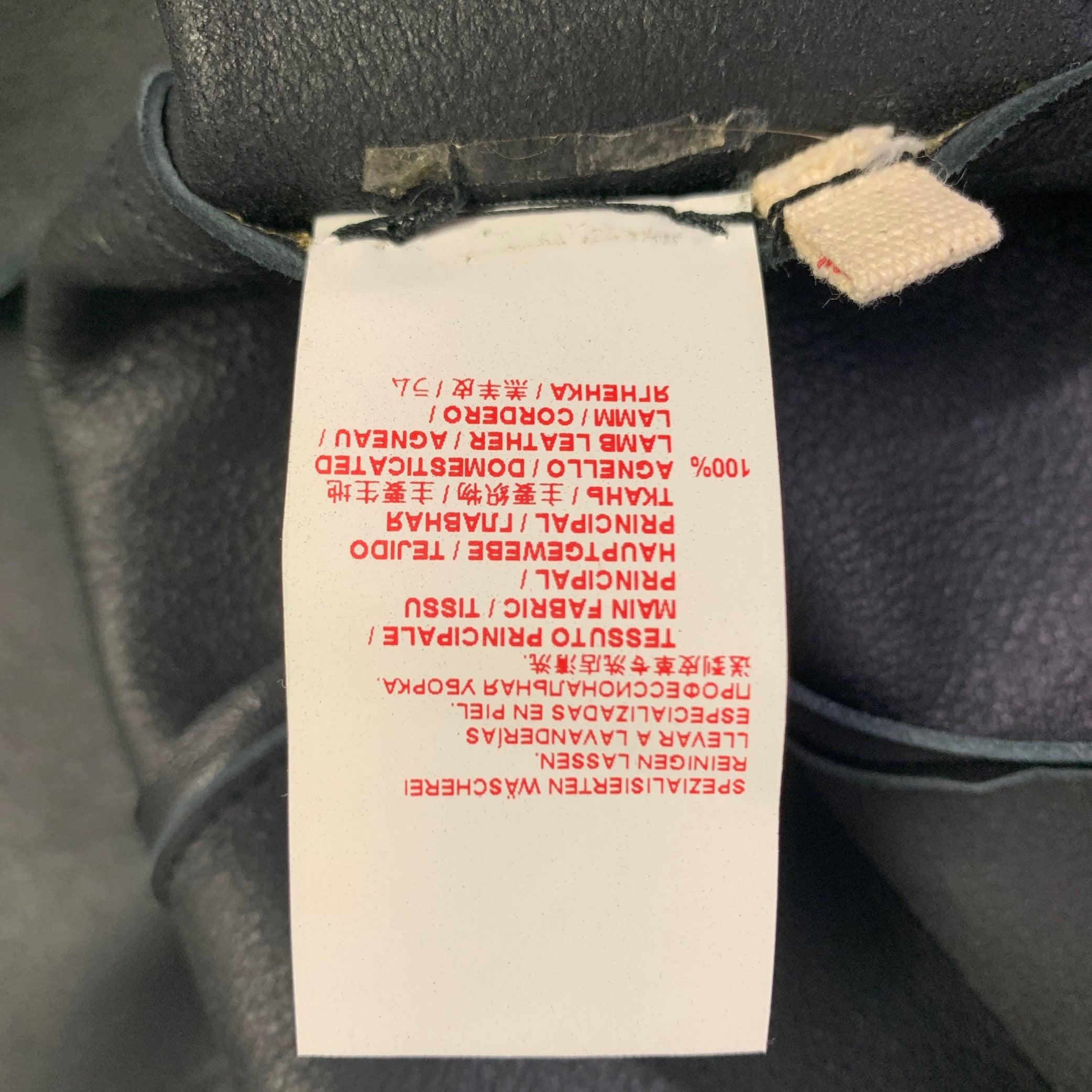 Marni Taglia 4 Cappotto in pelle di agnello nera con bottoni automatici in vendita 2