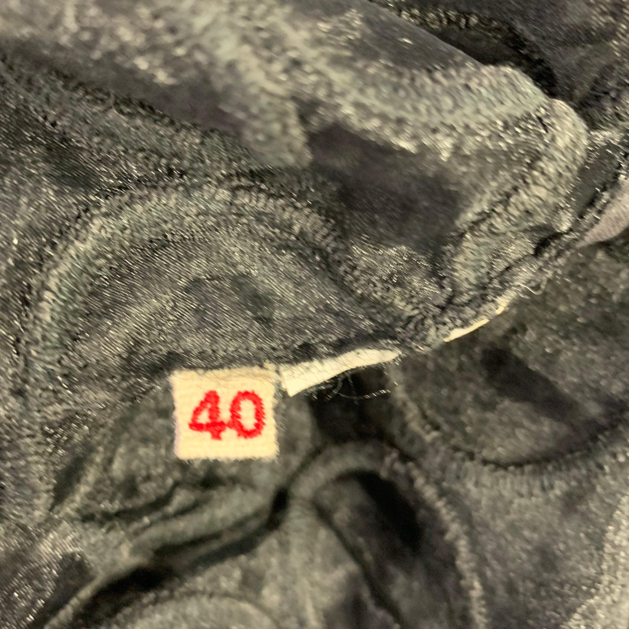MARNI Taille 4 Robe de cocktail double épaisseur en polyester noir avec applications en vente 1