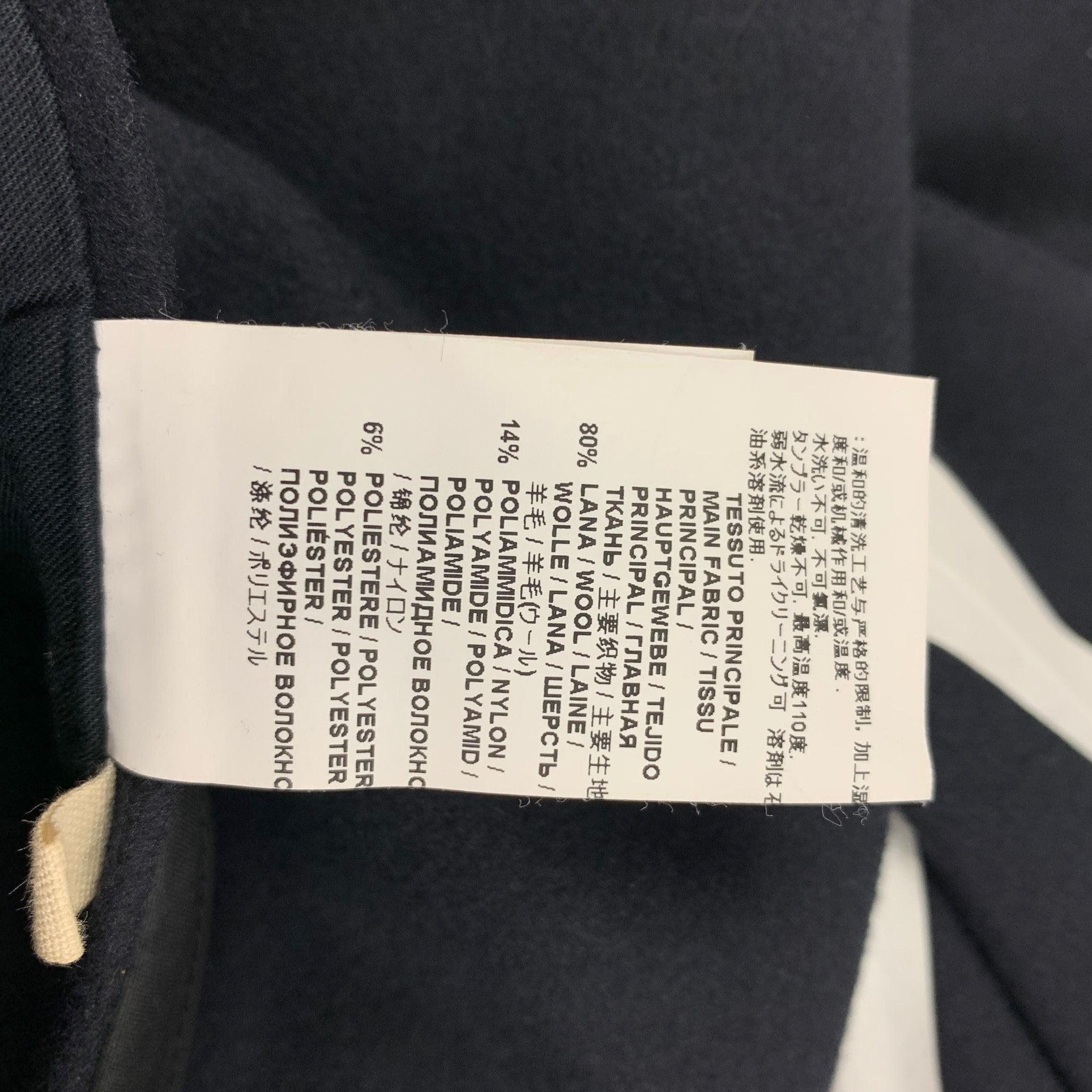 MARNI Size 40 Navy Black Wool Blend Notch Lapel Sport Coat For Sale 3