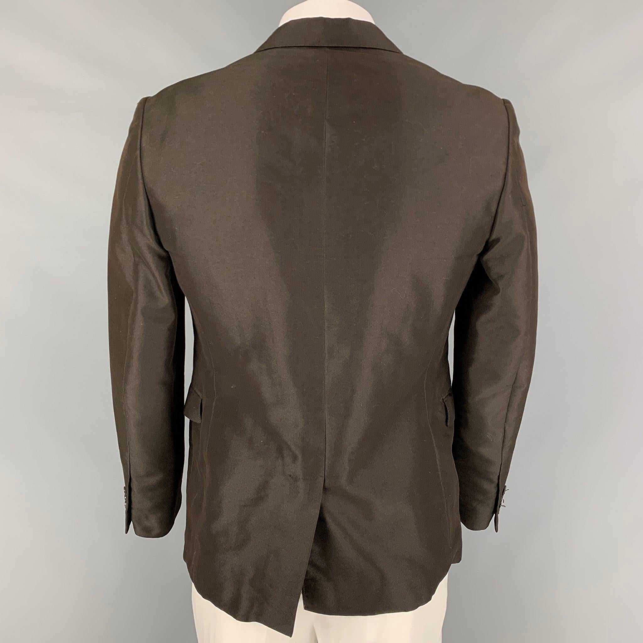 Men's MARNI Size 42 Brown Cotton Polyester Notch Lapel Sport Coat For Sale