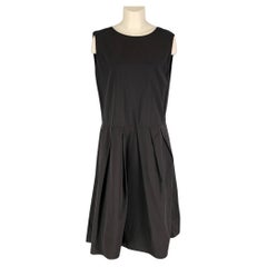 MARNI Size 6 Black Cotton Nylon Sleeveless Dress