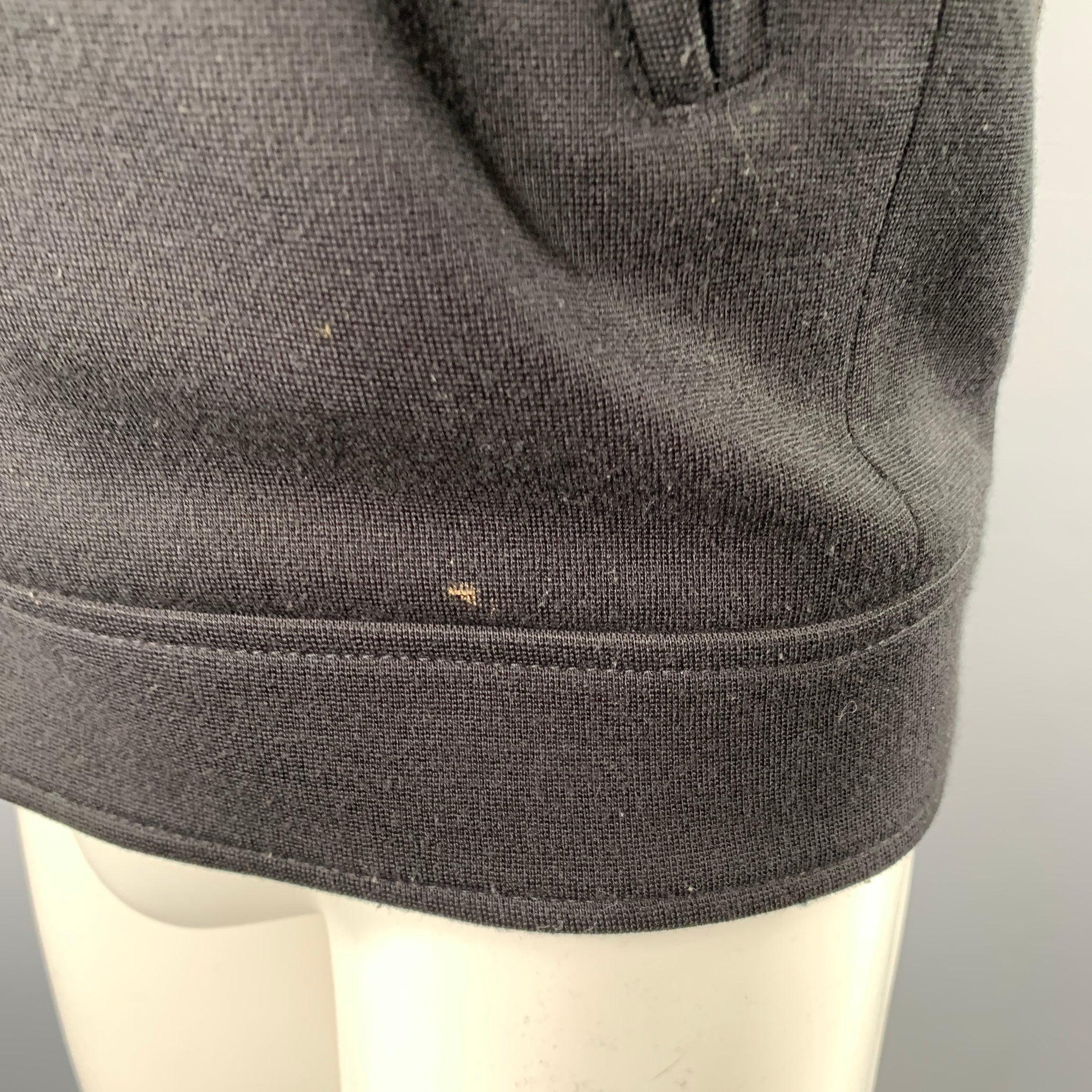 MARNI Talla S Chaqueta de motociclista de mezcla de acrílico y ante negro en venta 1