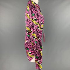 MARNI Taglia S Rosa Stampa Viscosa Multi-Colore Camicia Button Up