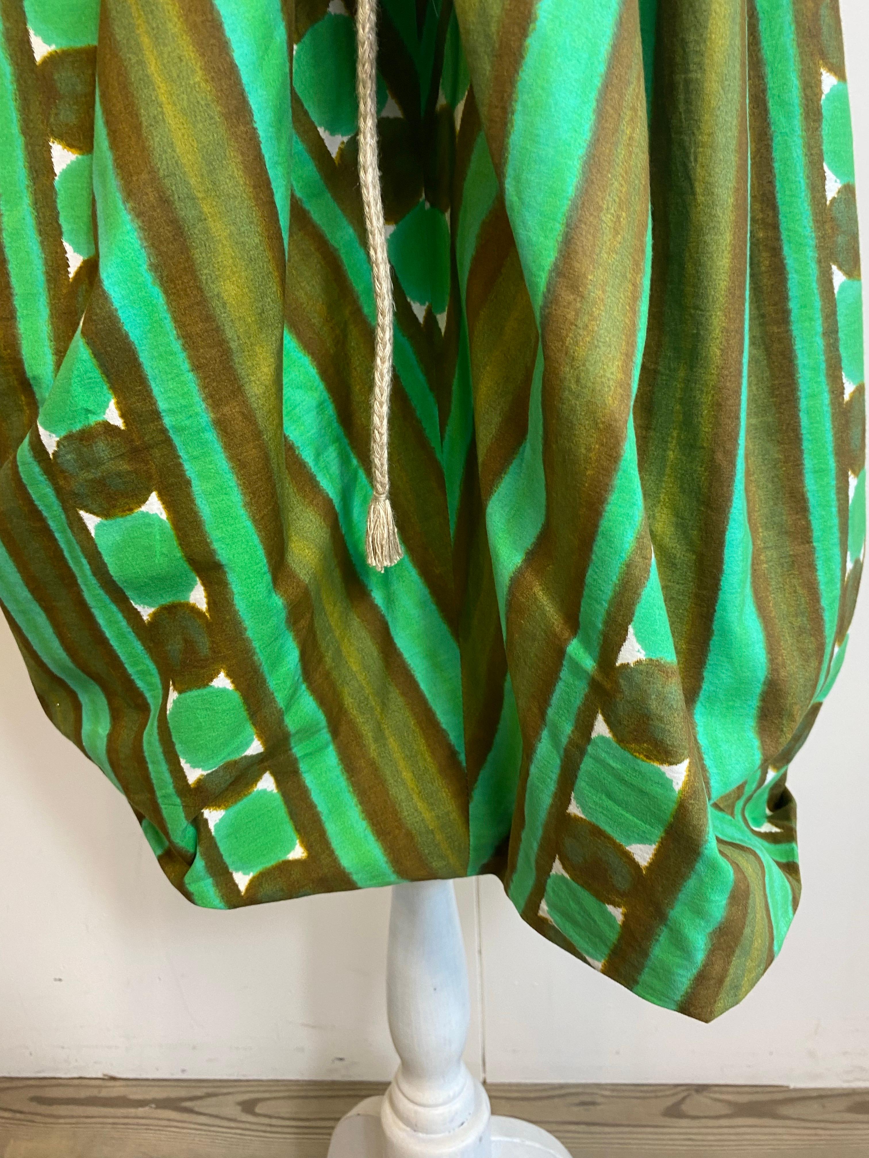 Falda Marni en verde y marrón. Verde en venta
