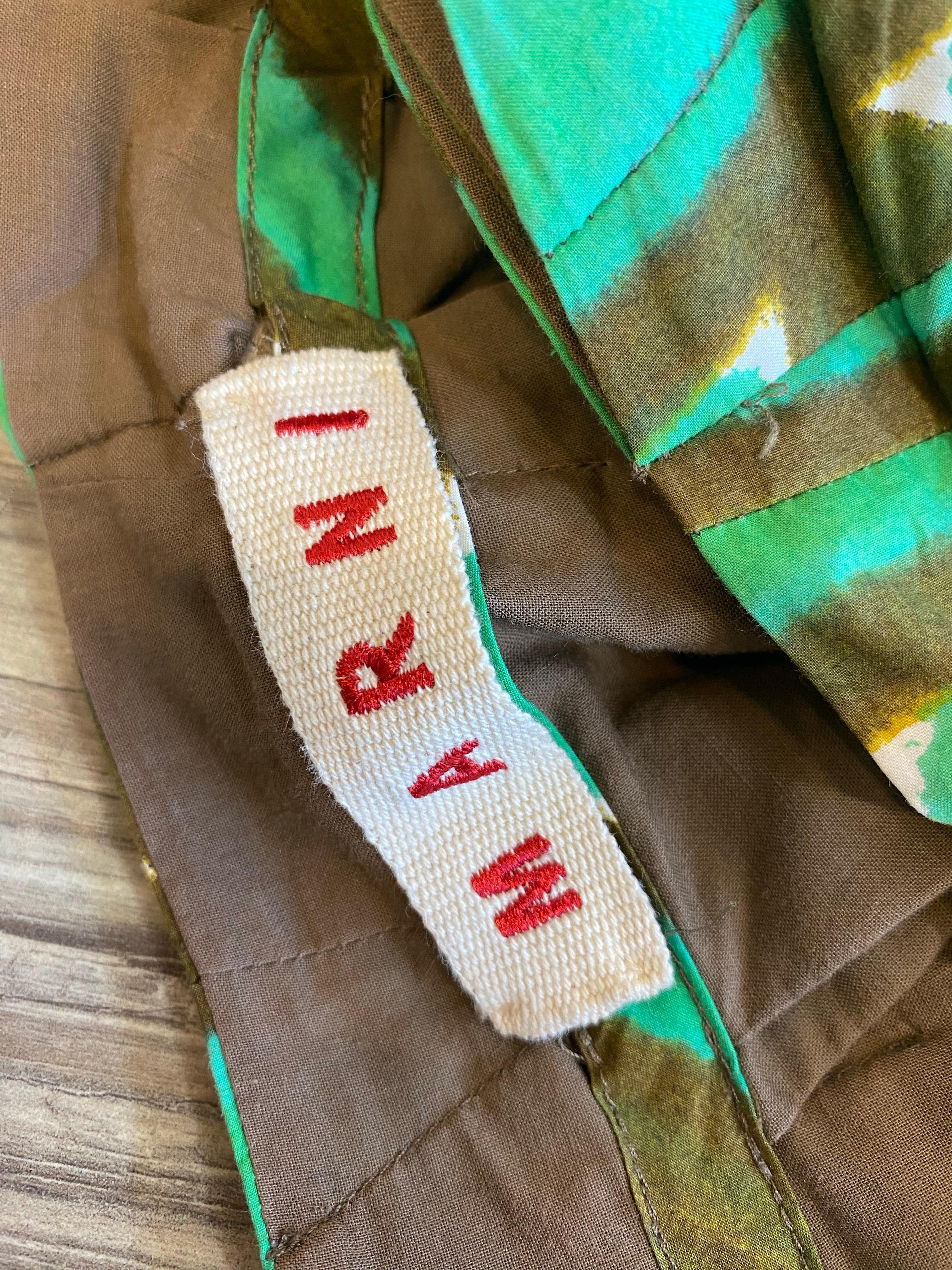 Falda Marni en verde y marrón. en venta 3