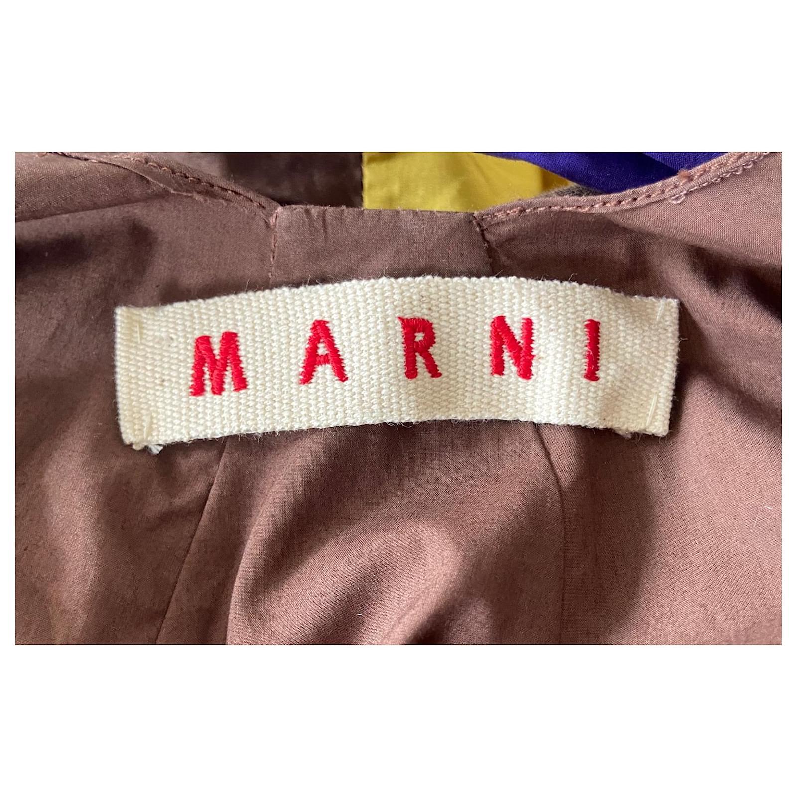 De las mujeres Marni SS06 Top Embellecedor Bloque de Color en venta