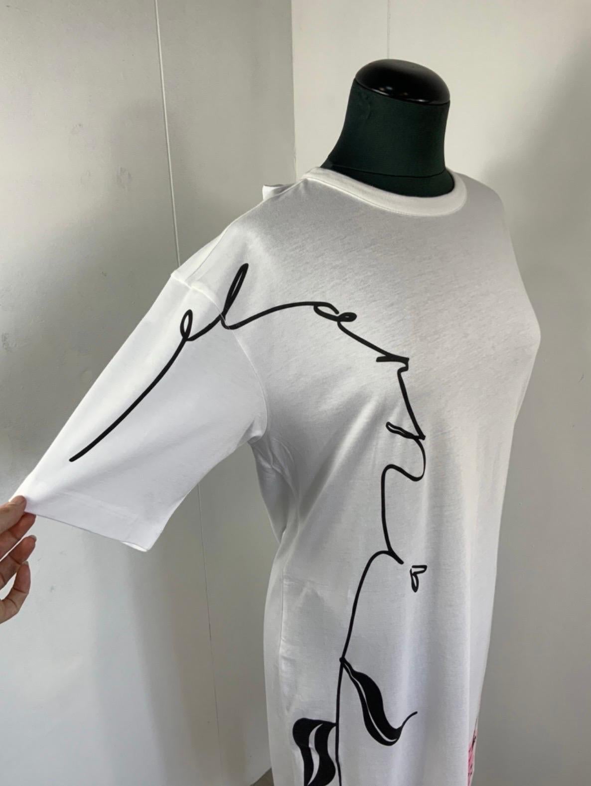 Gray Marni t-shirt white casual Dress For Sale