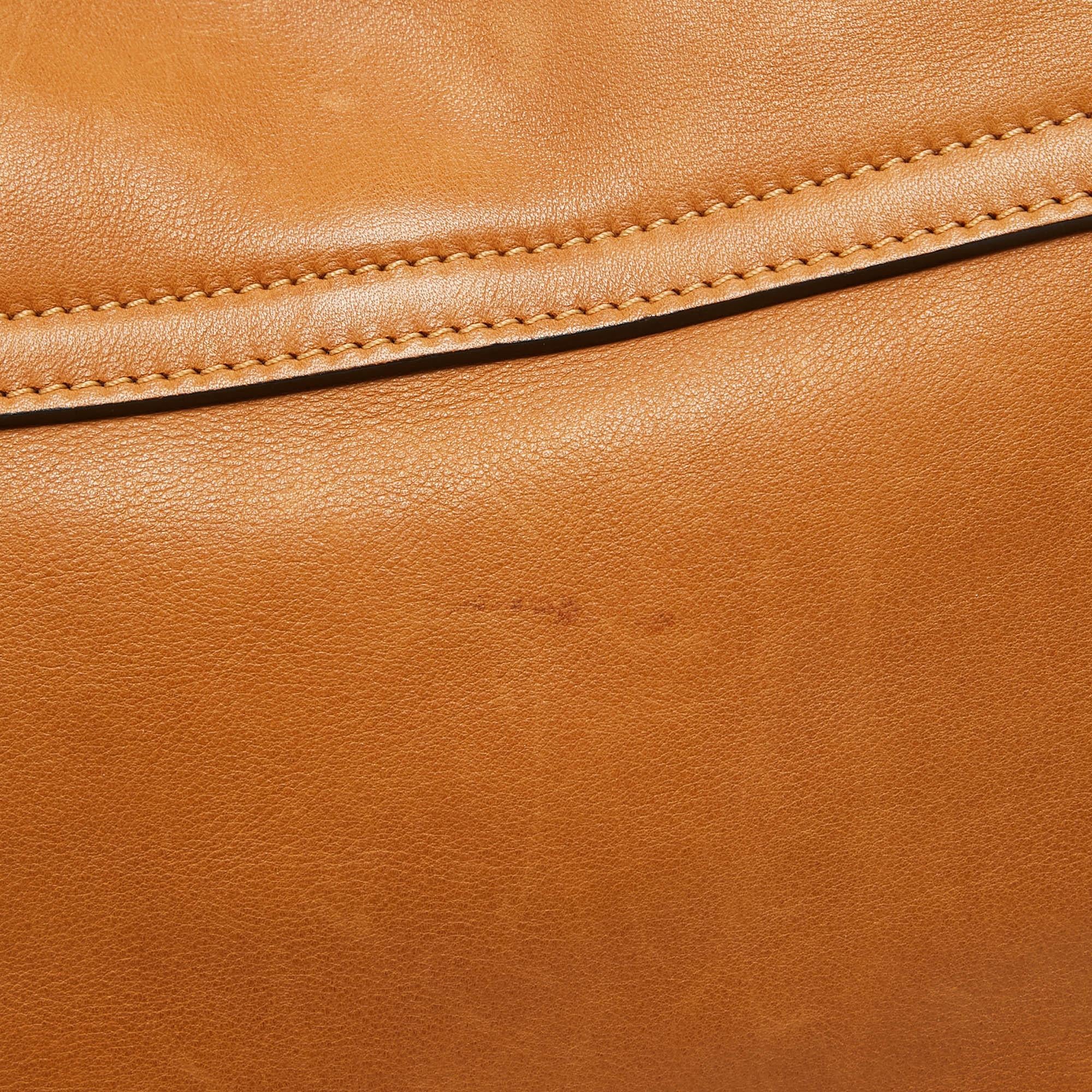 Marni Tan Leather Studs Around Messenger Bag 1