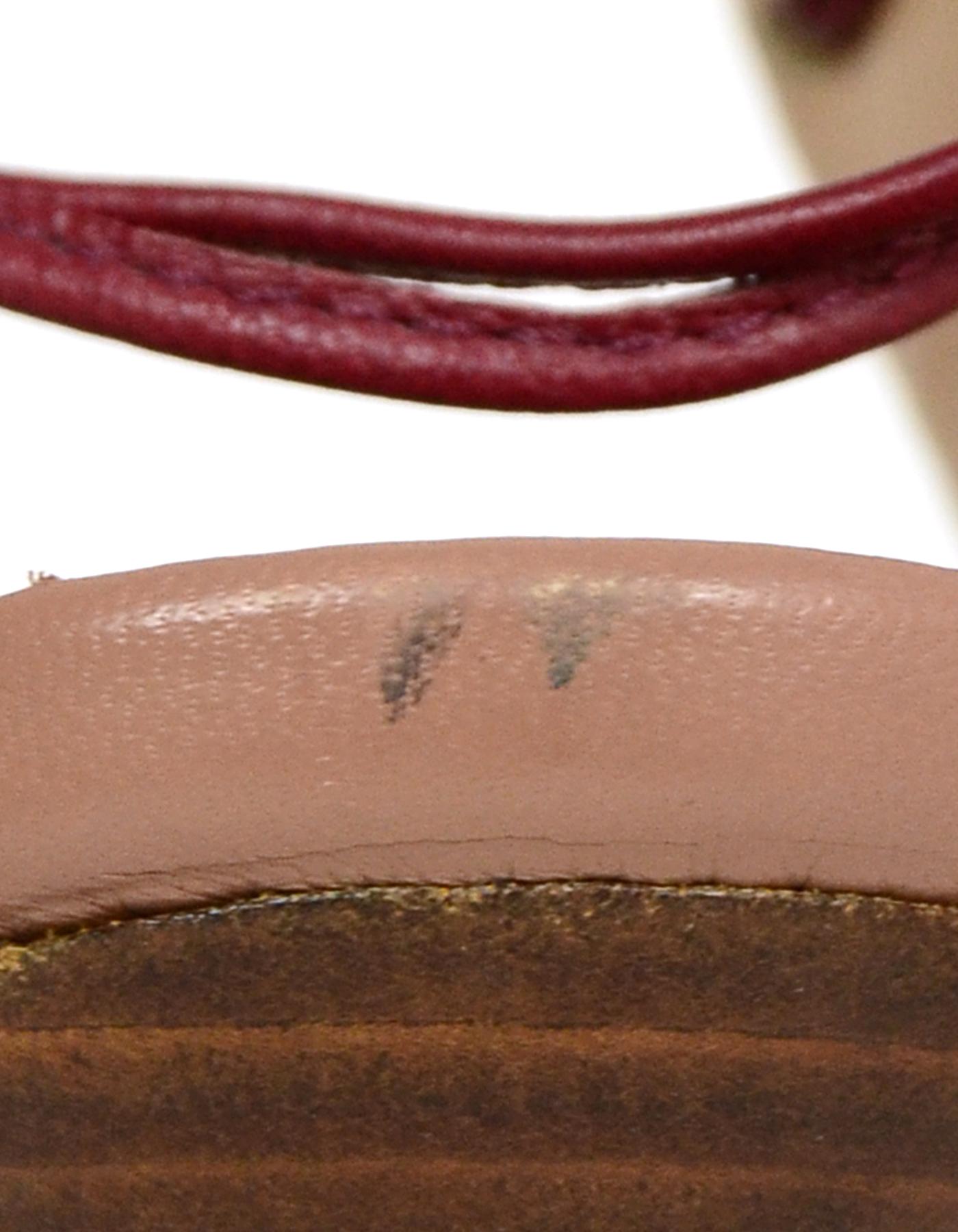 Marni Tan Sandal w/ Button Detail and Ankle Tie sz 38 2