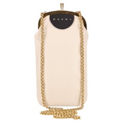 Marni Two-Tone Leather Phone Pouch/Bag On A Chain