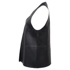 Marni Vest in Black Leather