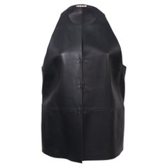 Marni Vest in Black Leather