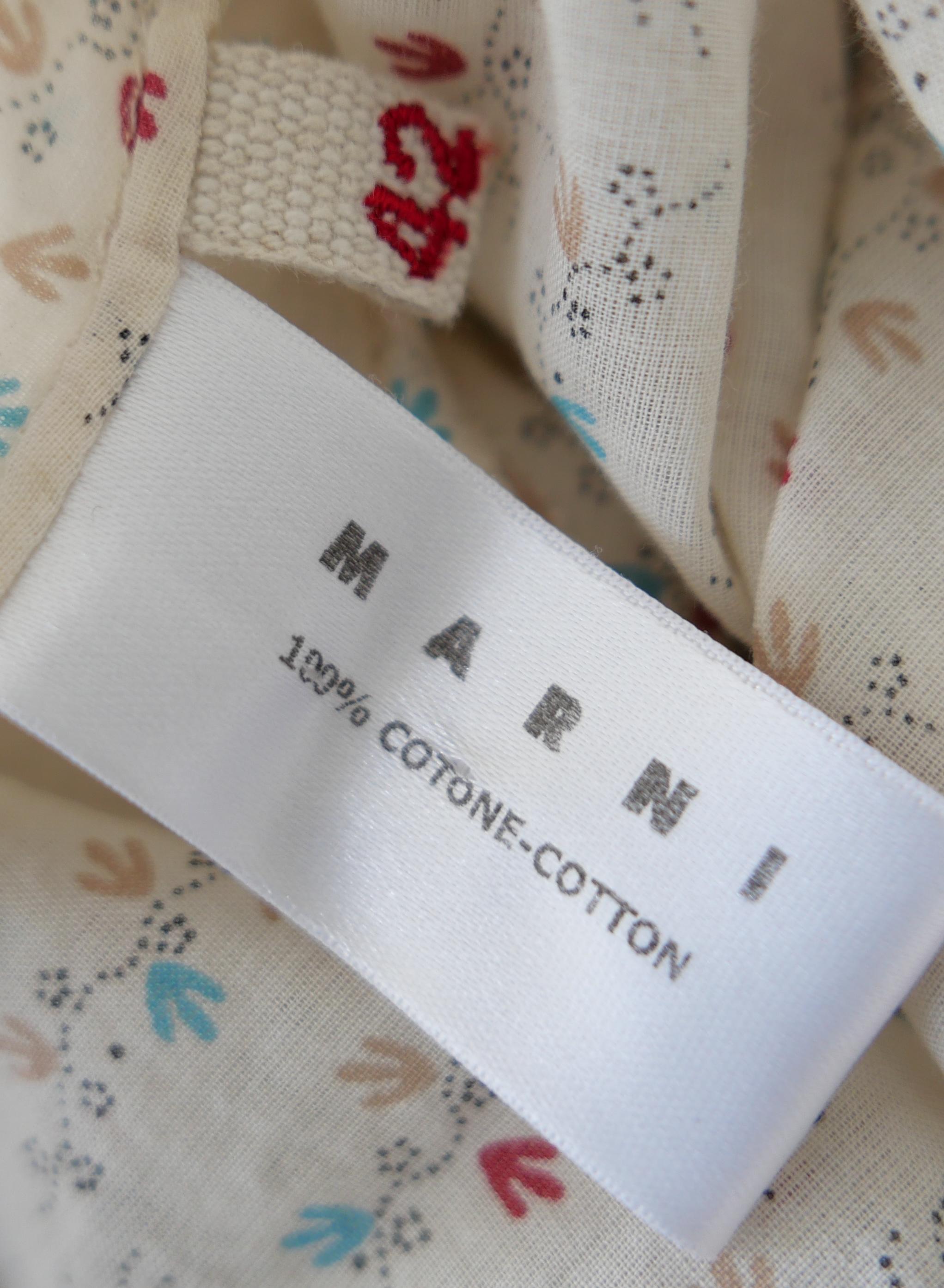 Marni Vintage SS02 Peasant Blouse For Sale 3