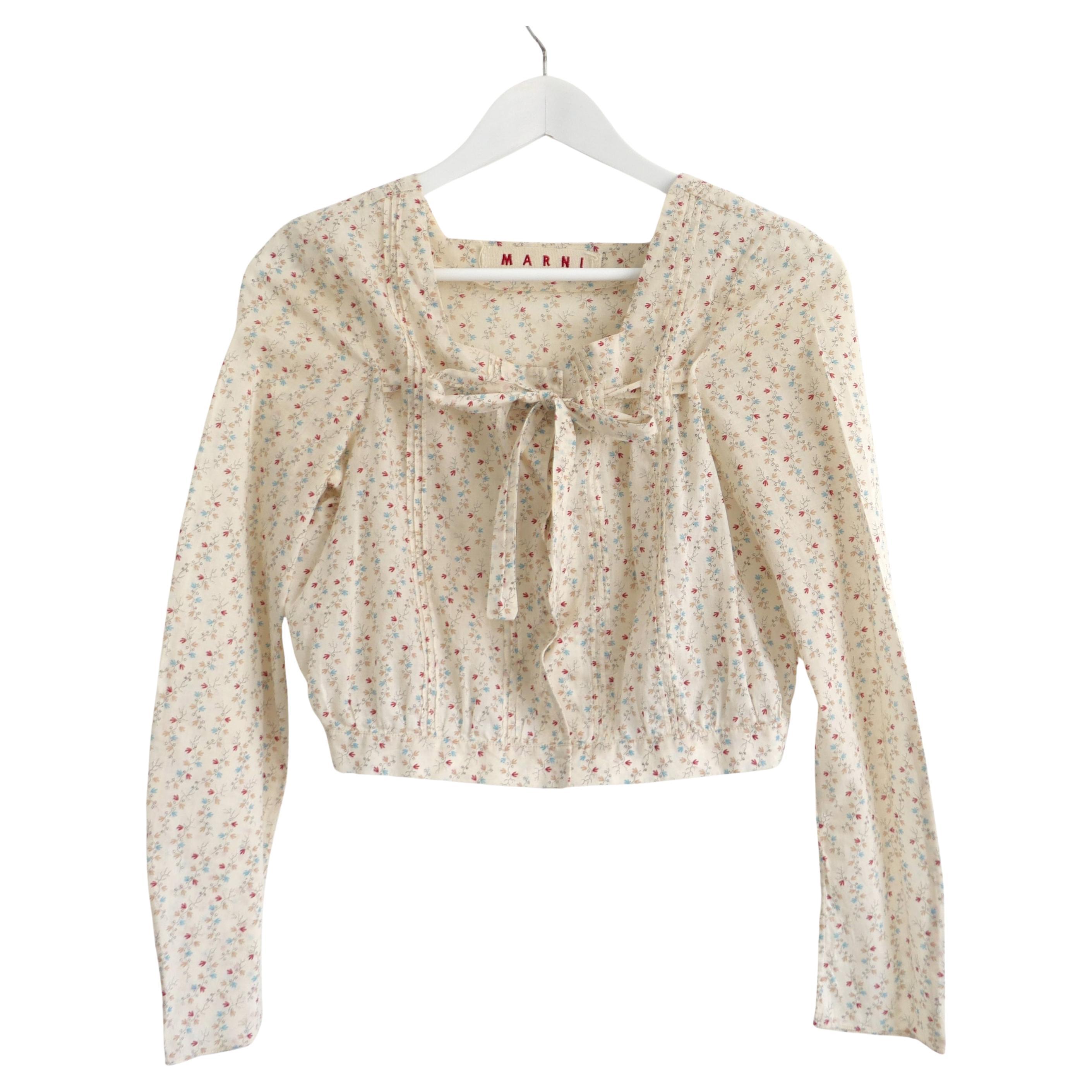 Marni Vintage SS02 Peasant Blouse For Sale