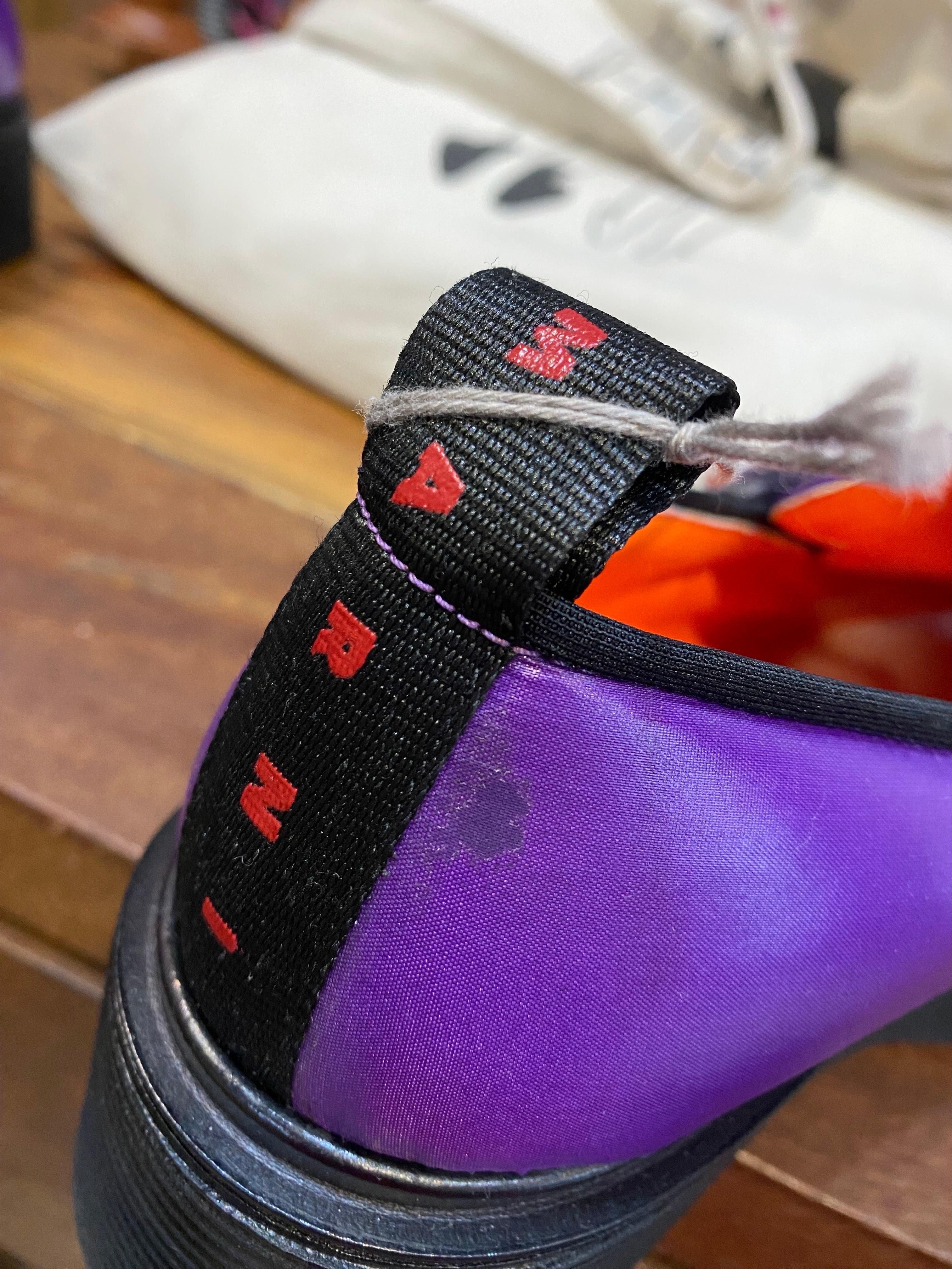 Marni Violet fabric Loafers  2